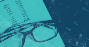 A pair of eyeglasses rests on a sheet of printed numbers, adjacent to a computer keyboard, all in a blue-toned overlay. Subtle hints of incremental billing's impact linger in the backdrop, weaving through figures that speak volumes.